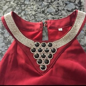 Rhinestone cocktail dress